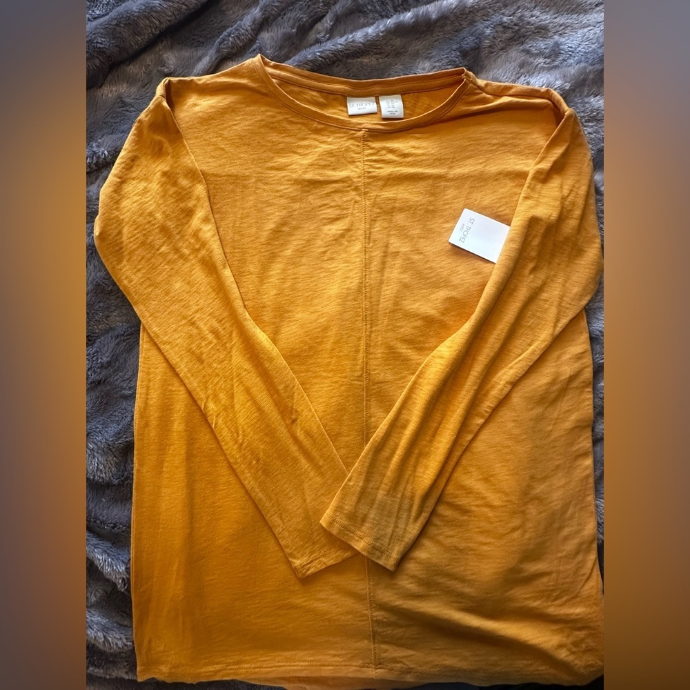 St. Tropez Vibrant Mustard Long Sleeve Shirt